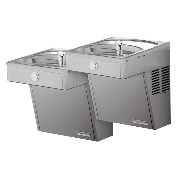 Halsey Taylor Cooler Wall Mount Bi-Level Reverse Vandal-Resistant Non-Filtered Stainless